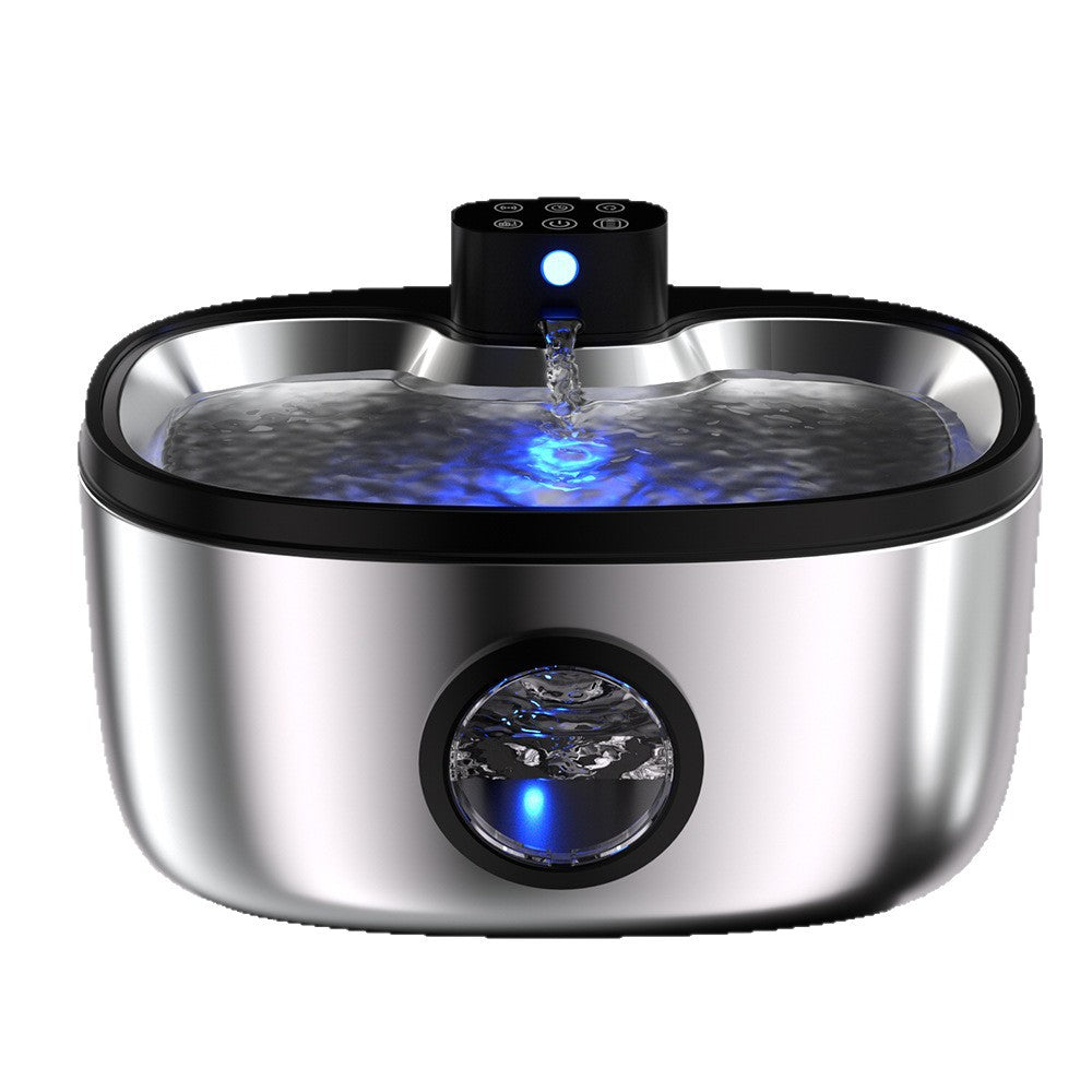 5L Pet Water Fountain with Water-Electricity Separation, Smart Cat Fountain Water Dispenser, 304 Stainless Steel, Cat and Dog Water Dispenser