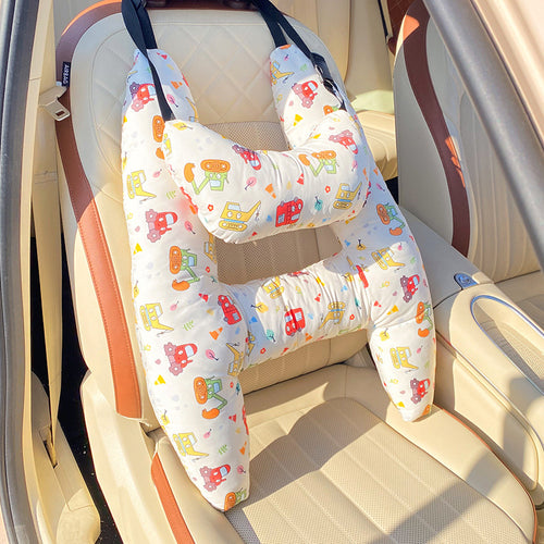 Car Safety Pillow / Rear-Seat Sleeping Cushion & Shoulder Pad (Prevents Neck Chafing)