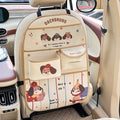 Car seat-back organizer: storage bag, tissue holder, trash bin, and rear-seat storage box