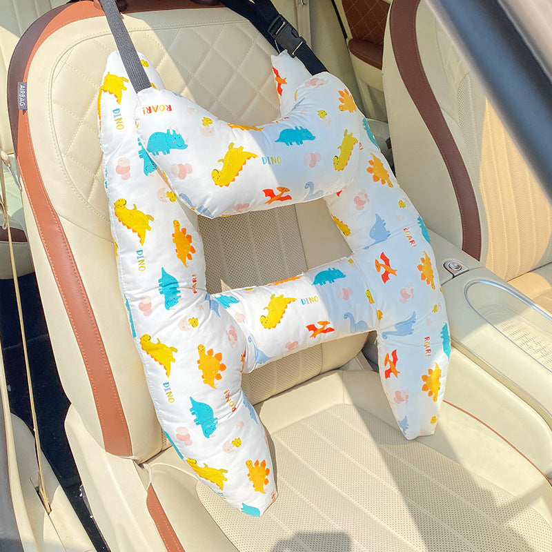 Car Safety Pillow / Rear-Seat Sleeping Cushion & Shoulder Pad (Prevents Neck Chafing)