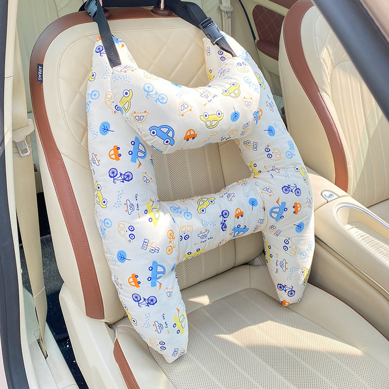 Car Safety Pillow / Rear-Seat Sleeping Cushion & Shoulder Pad (Prevents Neck Chafing)