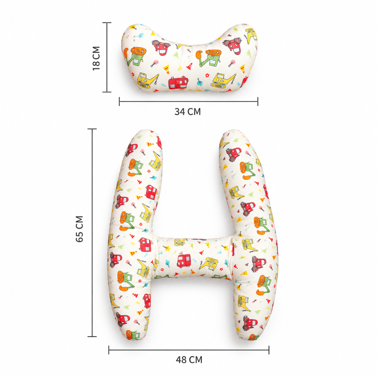 Car Safety Pillow / Rear-Seat Sleeping Cushion & Shoulder Pad (Prevents Neck Chafing)